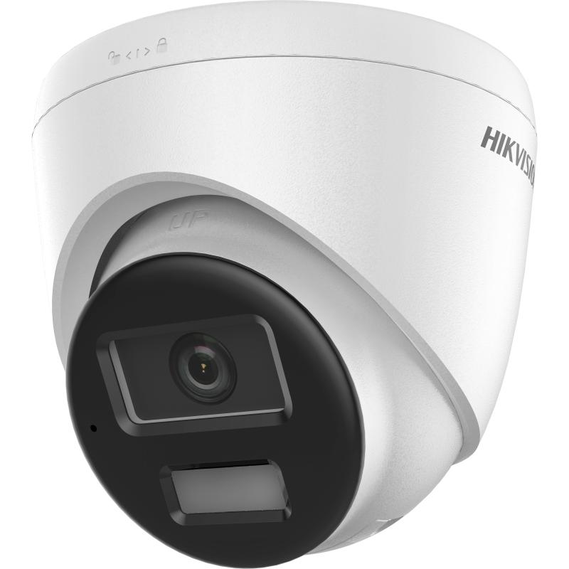 2MP Smart Hybrid Light Turret Network Camera with Audio & Strobe Light Alarm